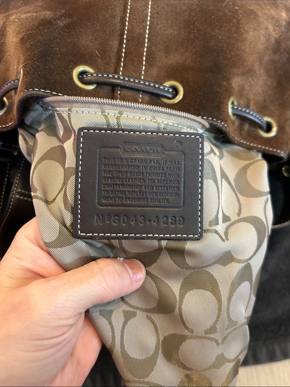 Coach Suede bucket bag - Picture 11 of 11